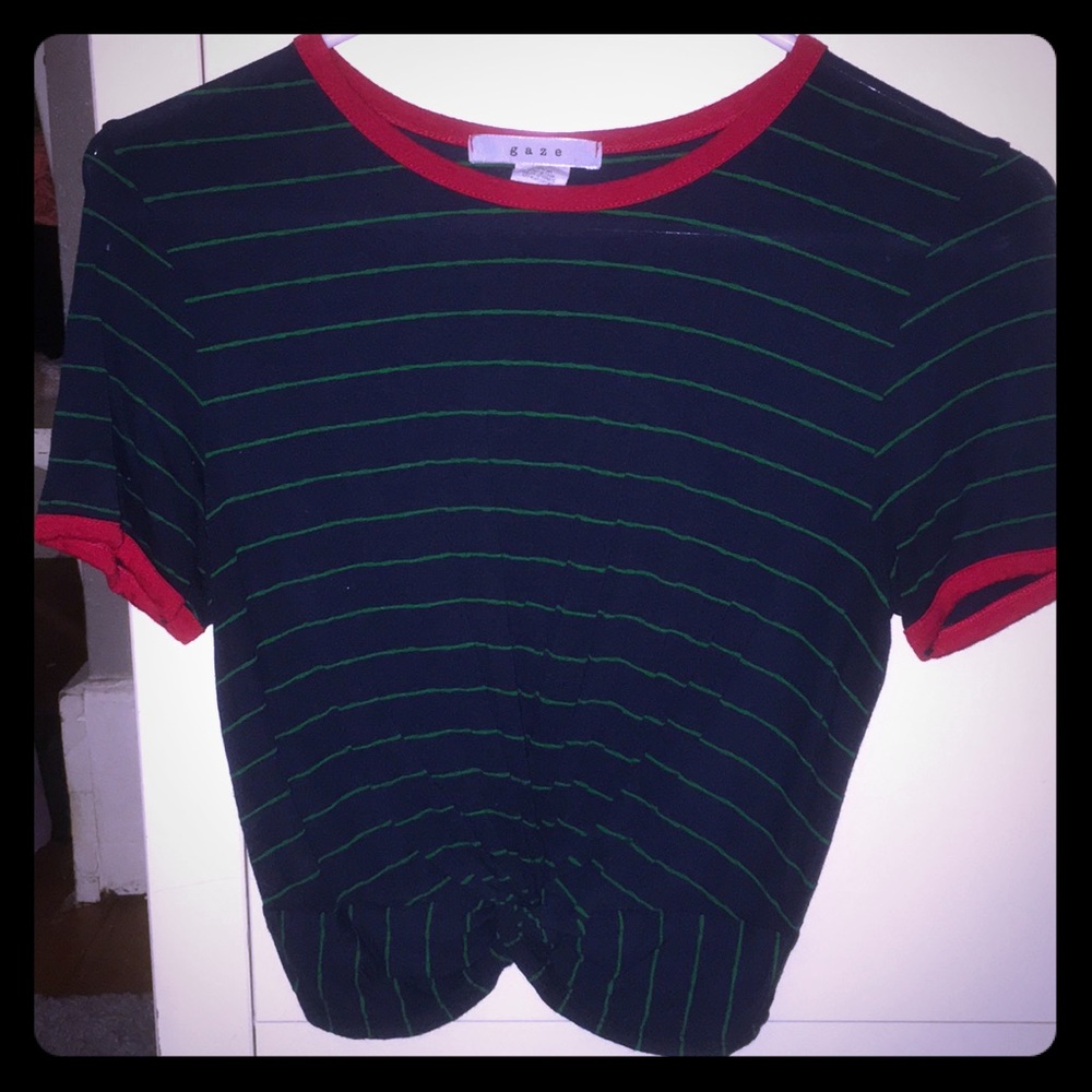 Striped crop top